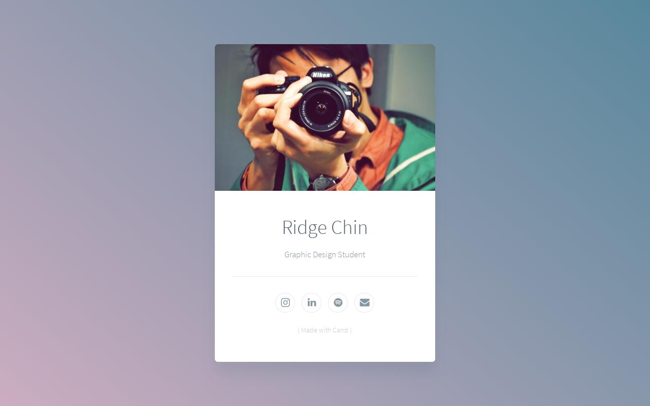 Carrd profile picture for @ridge